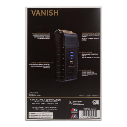 Wahl 5 Star Vanish Shaver 8173-700 (Dual Voltage) with Wahl Flat Top Comb