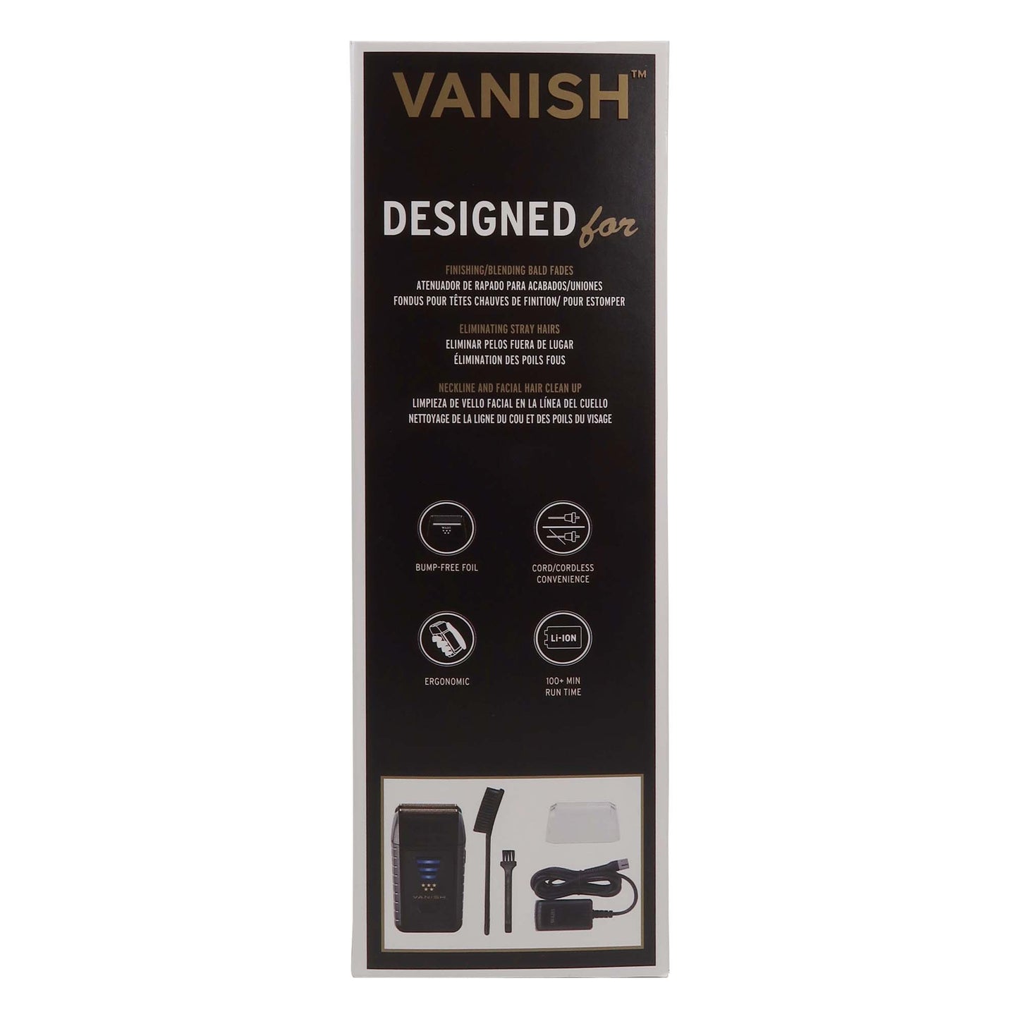 Wahl 5 Star Vanish Shaver 8173-700 (Dual Voltage) with Wahl Flat Top Comb
