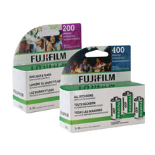 Fujifilm 400 Color Negative 35mm Film (36 Exposures) - 3 Pack with Fujifilm 200 Color Negative 35mm Film (36 Exposures) - 3 Pack