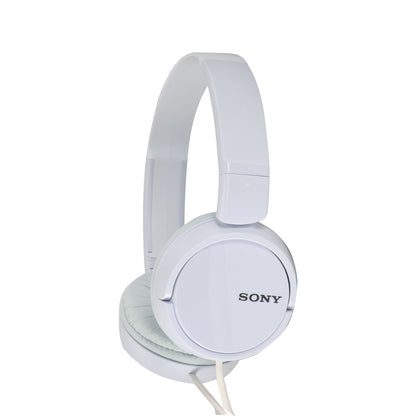 Sony XB100 Portable Waterproof Bluetooth Speaker (Orange) + Sony MDR-ZX110 On-Ear Wired Headphones (White)
