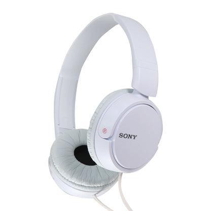 Sony XB100 Portable Waterproof Bluetooth Speaker (Orange) + Sony MDR-ZX110 On-Ear Wired Headphones (White)