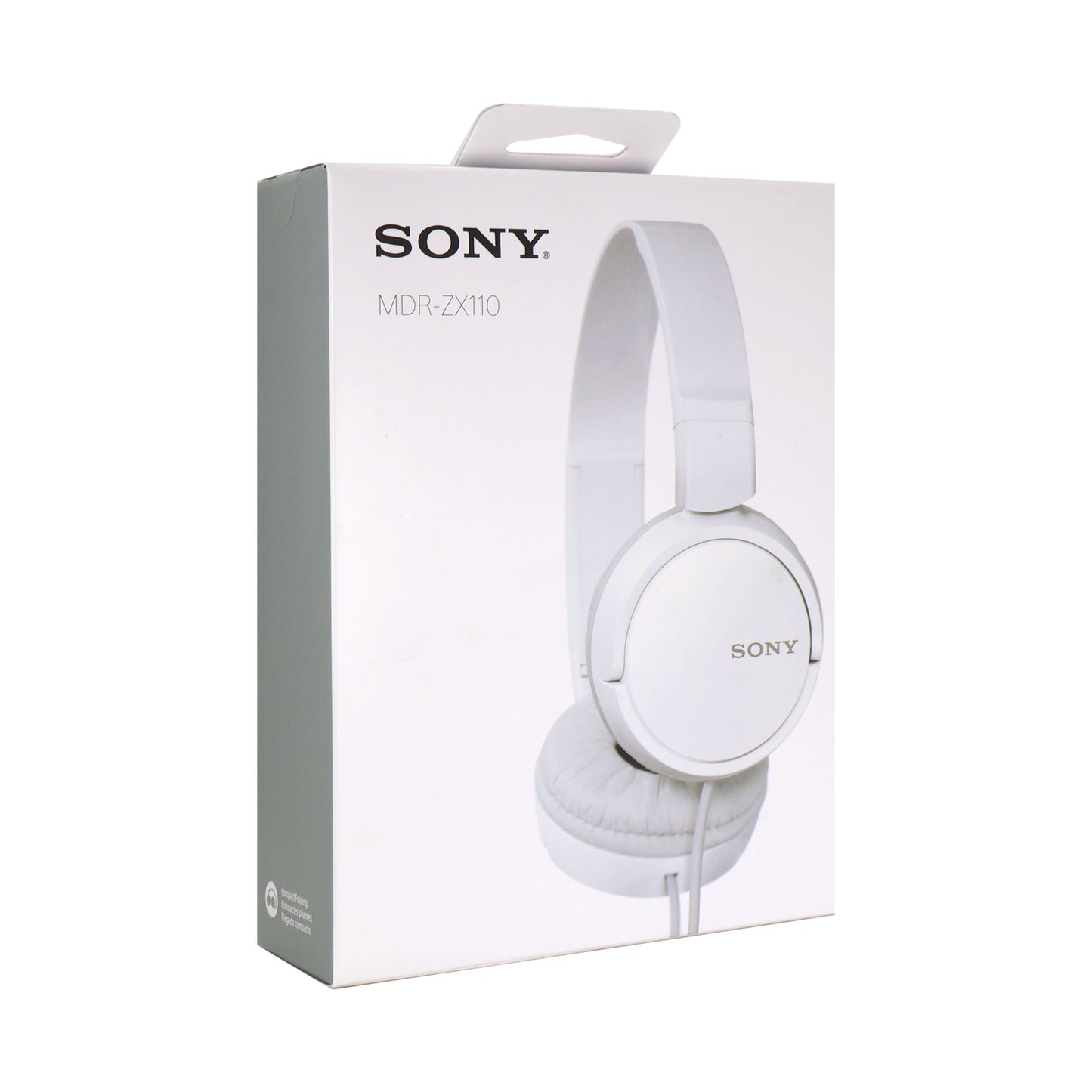 Sony XB100 Portable Waterproof Bluetooth Speaker (Orange) + Sony MDR-ZX110 On-Ear Wired Headphones (White)