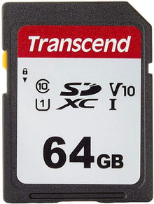 3x Transcend 64GB 300S SDXC Class 10 Memory Card