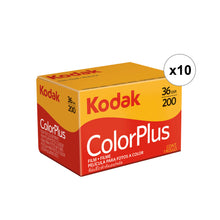 10x Kodak ColorPlus 200 Color Negative Film (35mm Roll Film, 36 Exposures) 6031470