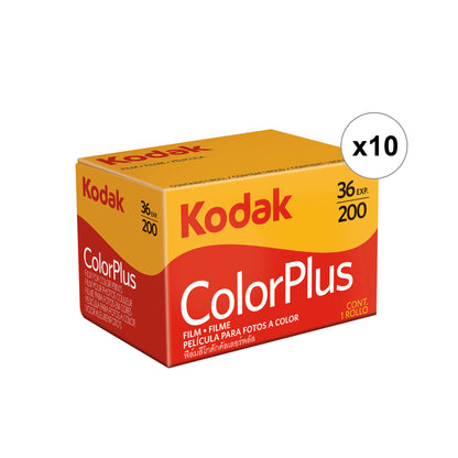 10x Kodak ColorPlus 200 Color Negative Film (35mm Roll Film, 36 Exposures) 6031470