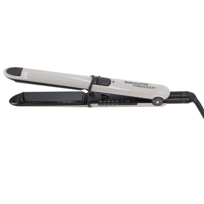 BaByliss Pro Limited Edition Nano Titanium Prima 3000 Stainless Steel 1 1/4" Flat Iron Grey BNT3000TGY with COREFX Pro Performance Hair Clipper FX86