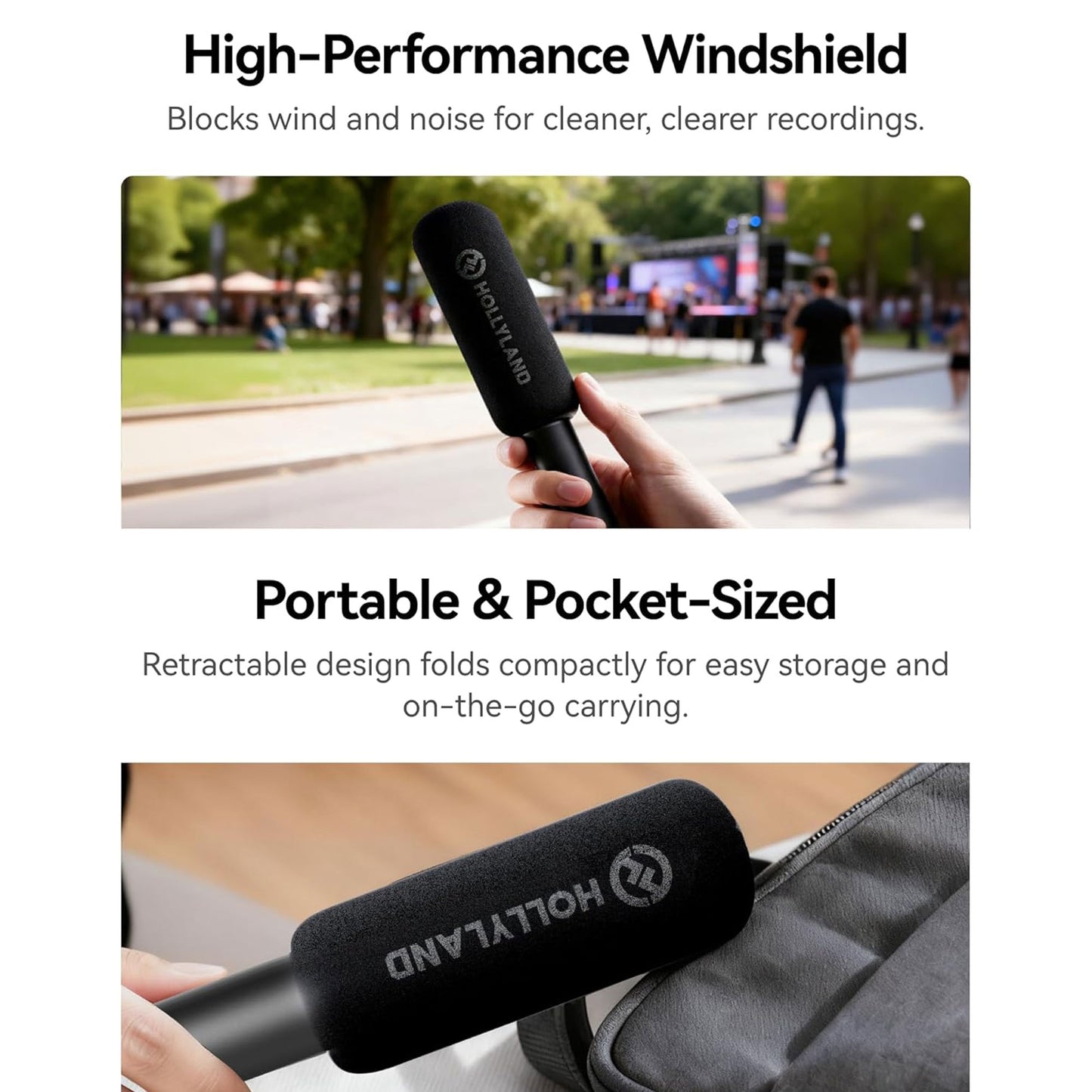 Hollyland Interview Adapter for Wireless Microphones Handheld and Desktop Use