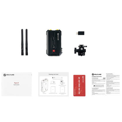 Hollyland Pyro H TX 4K HDMI Wireless Video Transmitter with 2x 6ft HDMI Cable