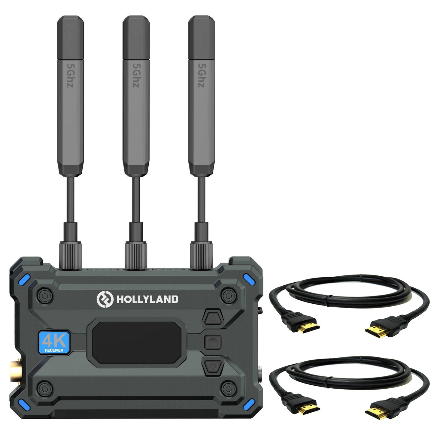 Hollyland Pyro S 4K RX HDMI/SDI Wireless Video Receiver with 2x 6ft HDMI Cable