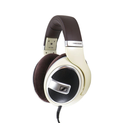 Sennheiser Open-Back Over-Ear Headphones (Matte Ivory) - HD-599 + Sony XB100 Portable Waterproof Bluetooth Speaker (Gray)