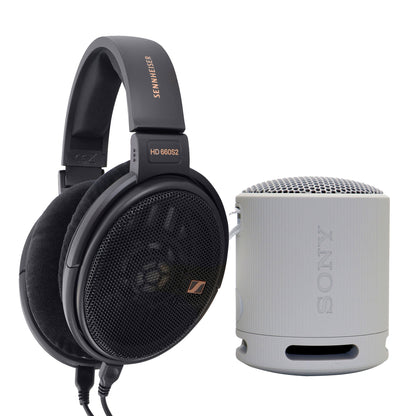 Sennheiser HD 660S2 Wired Over-Ear Headphones + Sony XB100 Portable Waterproof Bluetooth Speaker (Gray)