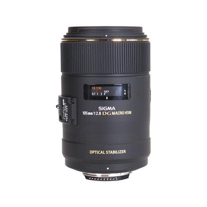 Sigma 105mm F2.8 EX DG OS HSM Macro Lens for Nikon DSLR Camera + Digital High-Definition 62mm UV Filter + 16GB Transcend  SDHC Memory Card Class 10 + Vivitar 62" Tripod High Quality 8lb Capacity + Professional Cleaning Kit