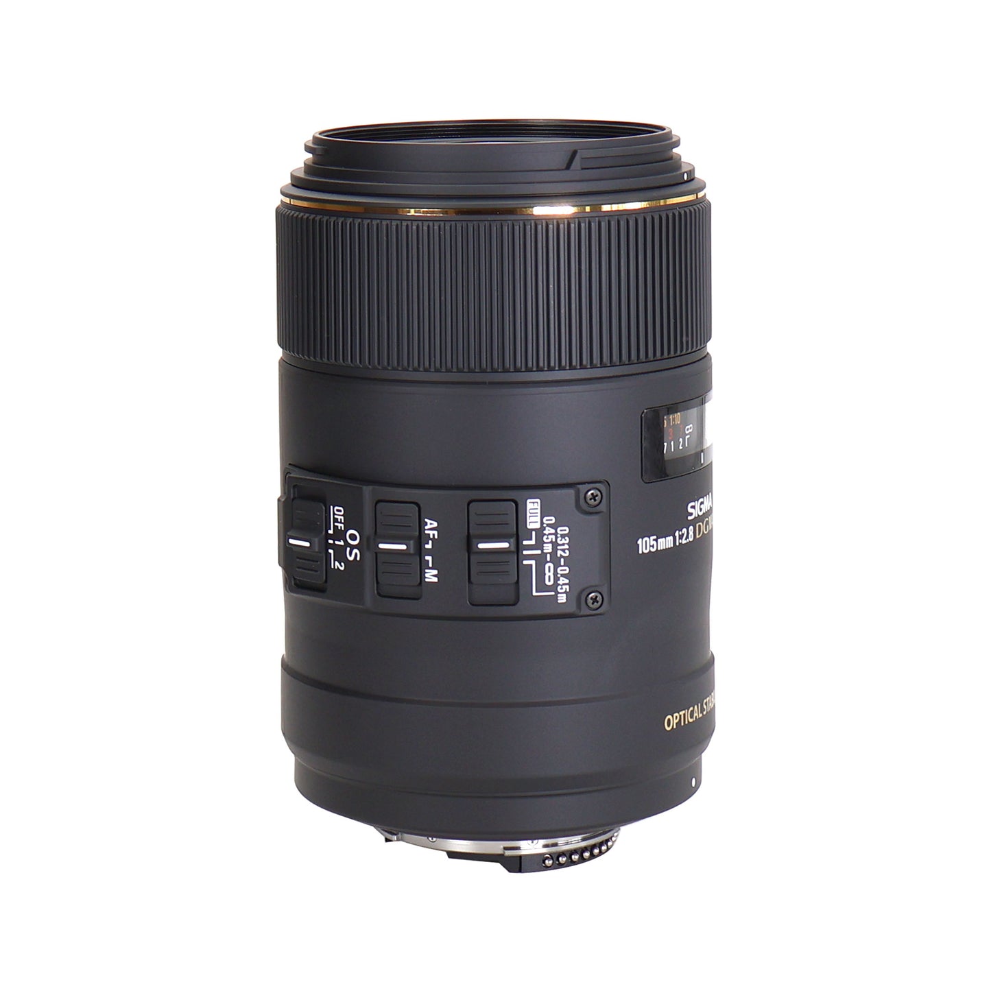 Sigma 105mm F2.8 EX DG OS HSM Macro Lens for Nikon DSLR Camera + 62mm UV Filter