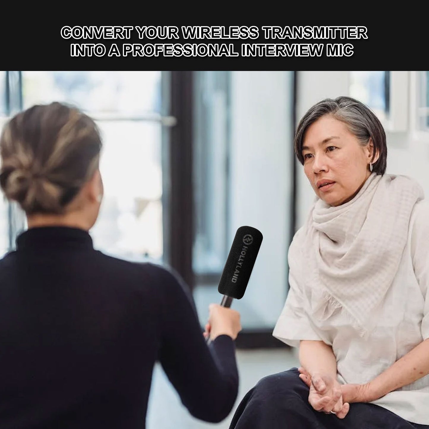 Hollyland LARK MAX 2 Combo 2-Person Wireless Microphone System for Cameras and Mobile Devices (Space Gray, 2.4 GHz) Podcast & Interview Bundle