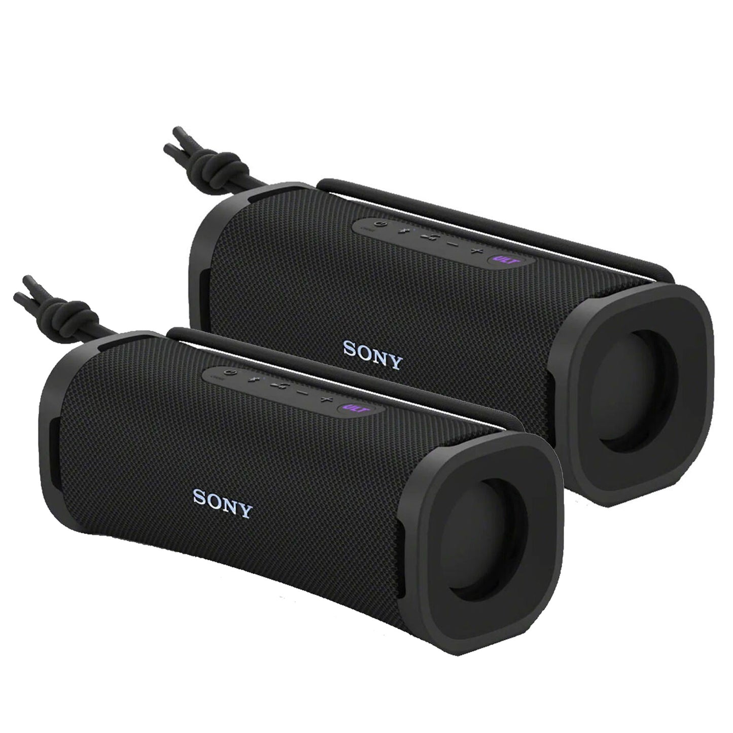 2x Sony ULT FIELD 1 Wireless Bluetooth Speakers Black - Open Box, Portable, Powerful Bass
