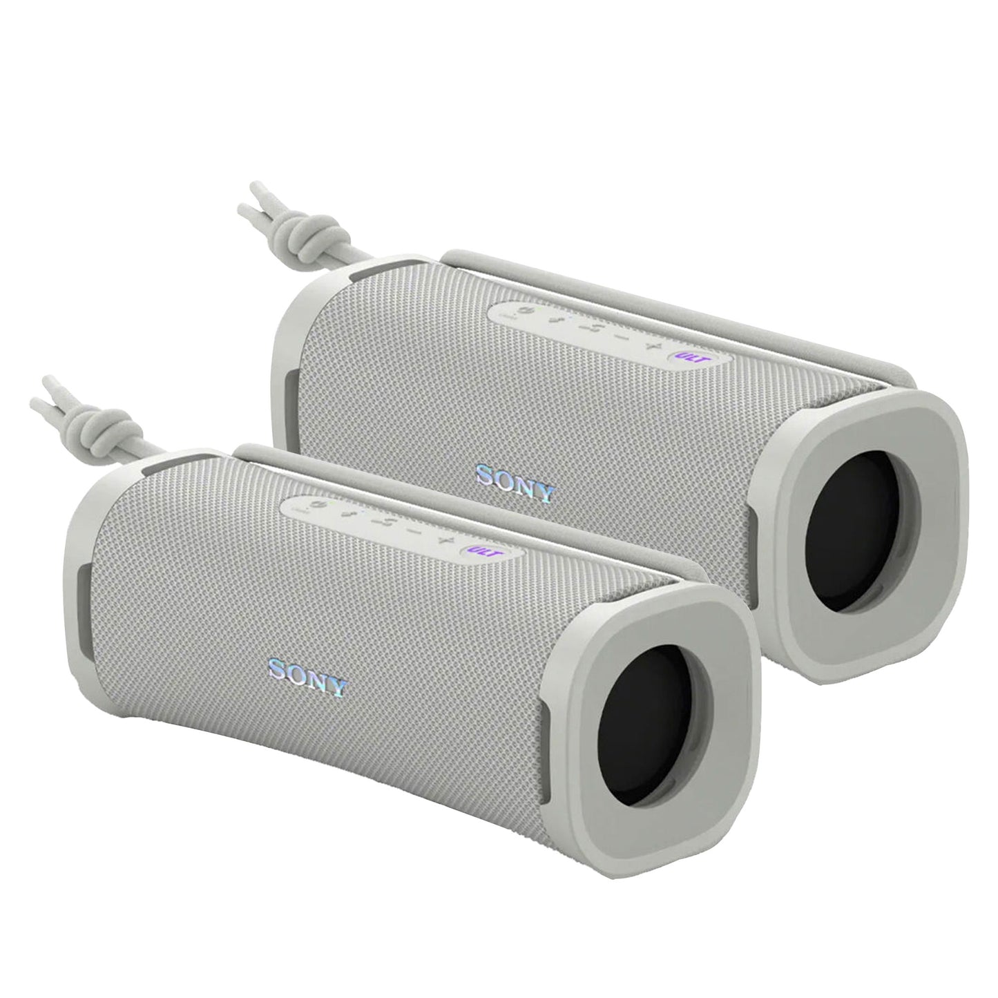 2x Sony ULT FIELD 1 Wireless Bluetooth Speakers Off-White - Open Box, Portable, Bass