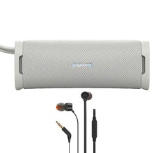 Sony ULT FIELD 1 Wireless Speaker Off-White + JBL T110 Earbuds - Open Box, Portable
