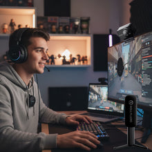 Hollyland Lyra UHD 4K Webcam Streaming Bundle with LARK A1 Wireless Mic + Hollyland Interview Adapter for Wireless Microphones Handheld and Desktop Use