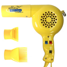 Conair Pro Yellow Bird Hair Dryer YB075W with Ergo-Grip Detangler Brush for Fast Styling