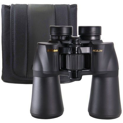 Nikon 10x50 Aculon A211 Binoculars with DSLR Sling Backpack and Professional Cleaning Kit