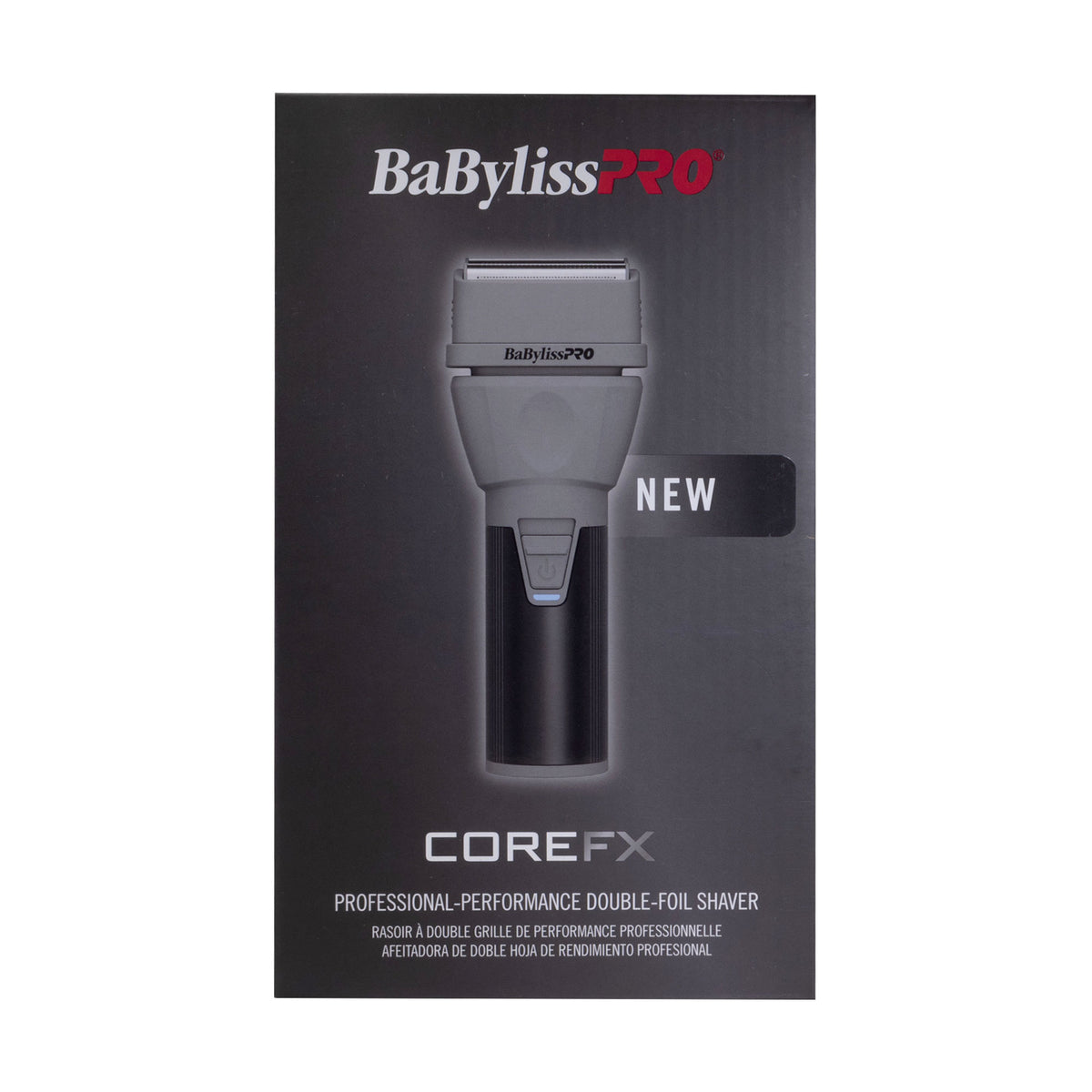BaBylissPRO FX75FS2 COREFX Cordless Double Foil Shaver Titanium Wet/Dry New