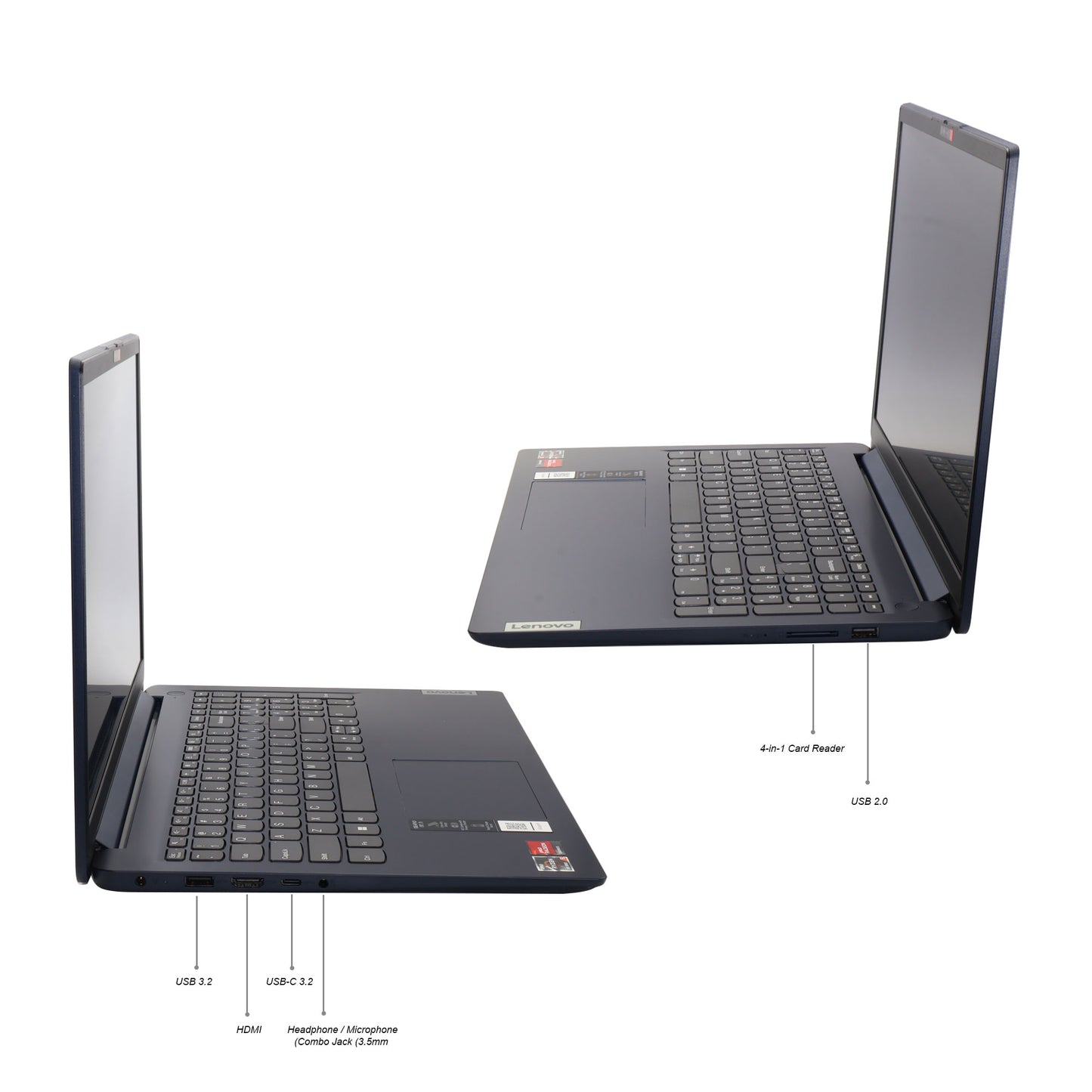 Lenovo IdeaPad 1 15.6" Full HD Laptop - AMD Ryzen 5 7520U - 8GB Memory, 256GB SSD (Abyss Blue)