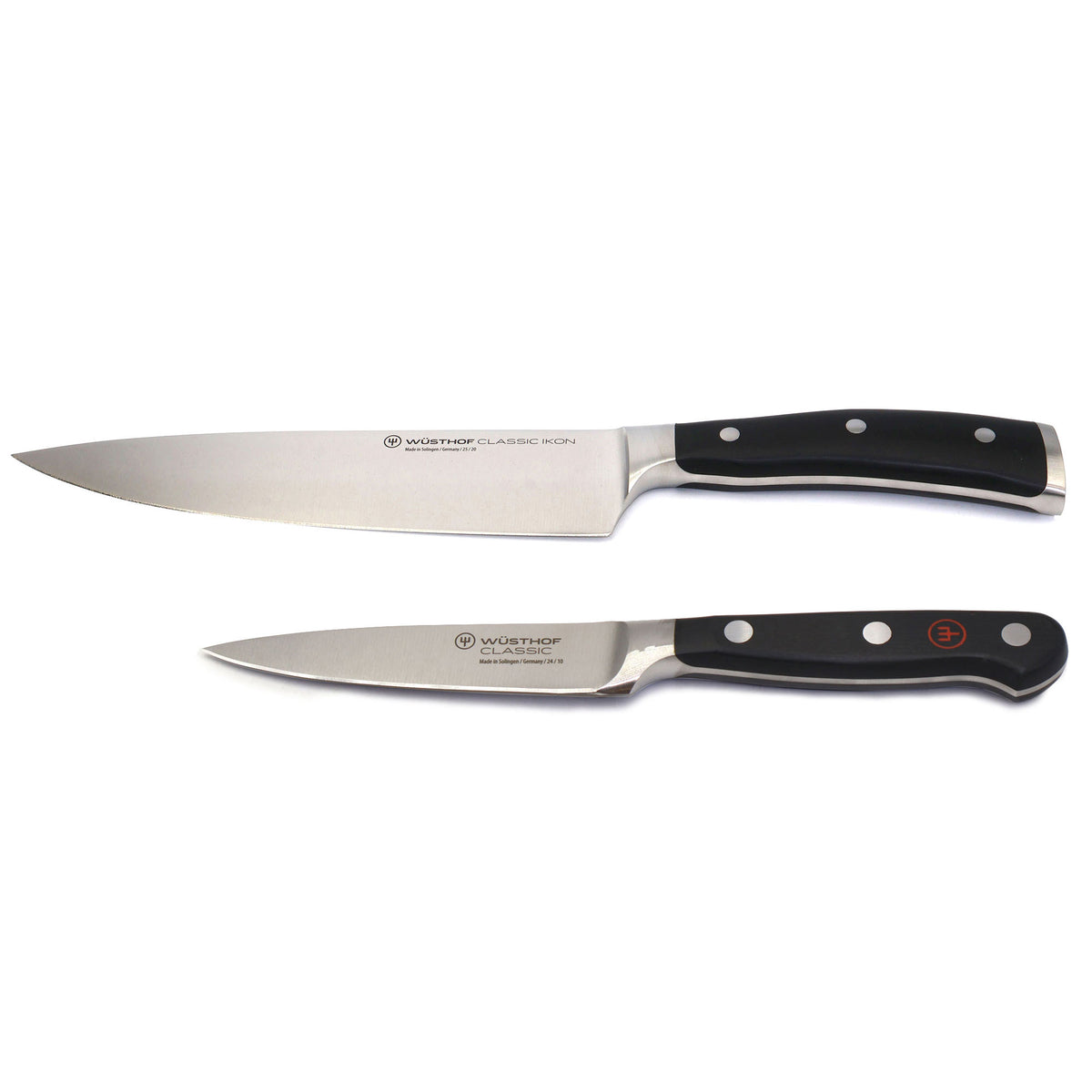 Wusthof Classic Ikon 8" Chef's Knife and Wusthof Classic 4" Paring Knife
