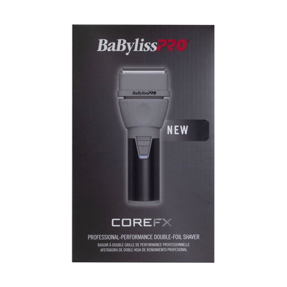 BaByliss Pro COREFX Professional Performance Double Foil Shaver FX75FS2 with Hair Trimmer FX76 and Universal Travel Case