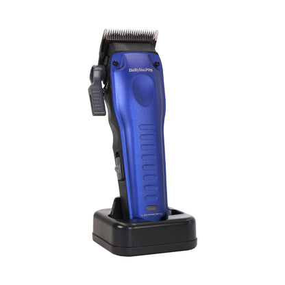 BaByliss Pro High Performance Low Profile Compact Trimmer FX72, Clipper FX82 and Single Foil Shaver FXLPFS1 (Blue) Barber Bundle