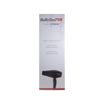 BaByliss Pro Professional Turbo Xtreme Hair Dryer BAB9400UC (Black) + Babyliss Pro Barberology Comb Set (Clipper, Cutting, Taper Combs) - Red