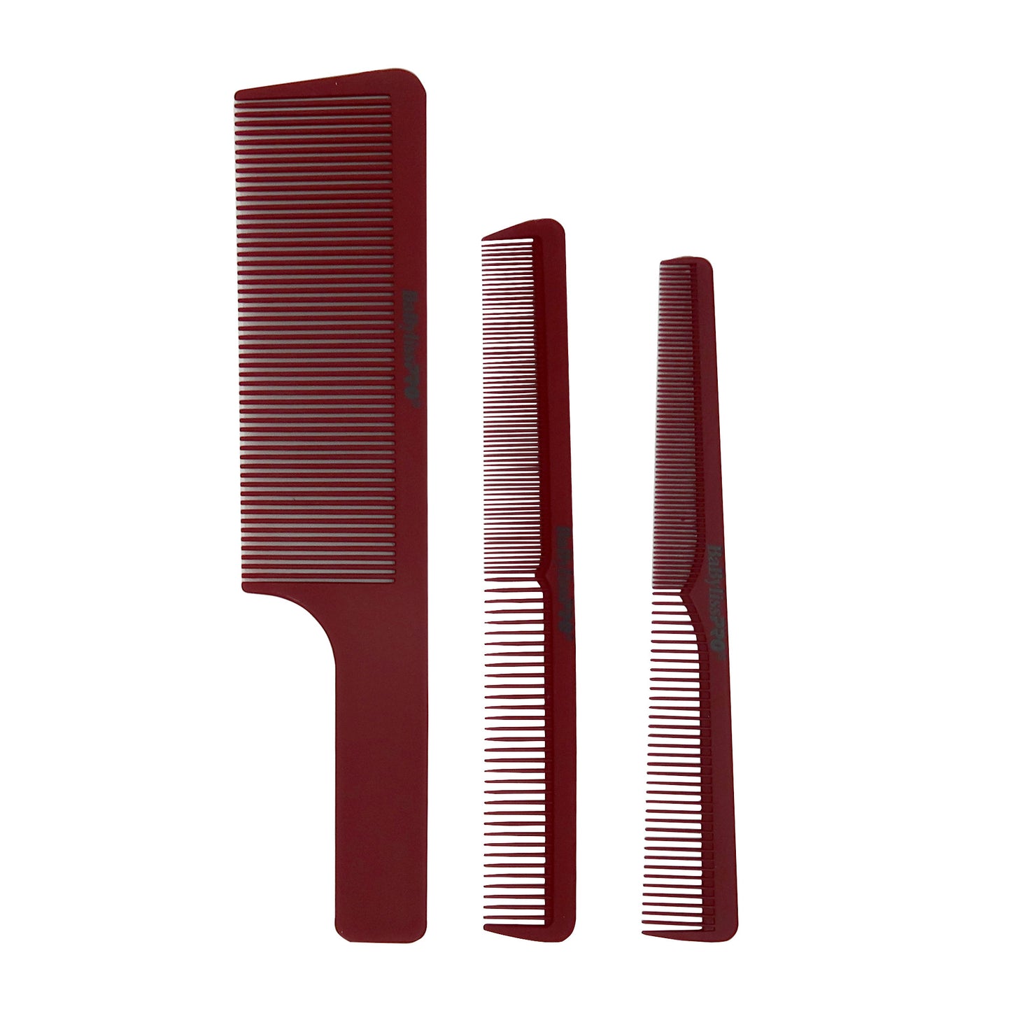 BaByliss Pro Professional Turbo Xtreme Hair Dryer BAB9400UC (Black) + Babyliss Pro Barberology Comb Set (Clipper, Cutting, Taper Combs) - Red