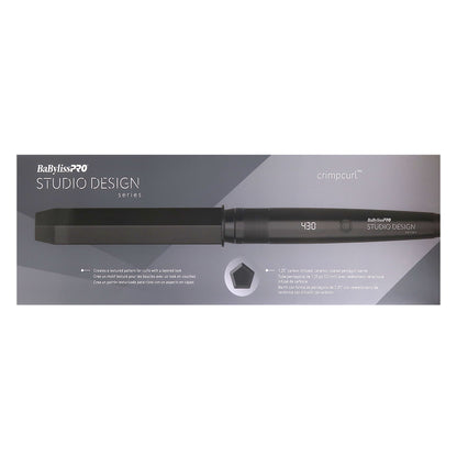 BaByliss Pro Professional Turbo Xtreme Hair Dryer BAB9400UC (Black) + BaByliss Pro Studio Design Series 1.25 Inch Crimpcurl #BCI005UC + Babyliss Pro BSPRAYBOT Barberology 10oz Spray Bottle + Babyliss Barberology Professional Barber Mat + Babyliss Pro Barb