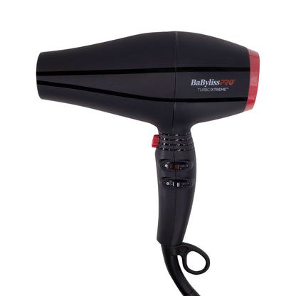 BaByliss Pro Professional Turbo Xtreme Hair Dryer BAB9400UC (Black) + BaByliss Pro Porcelain Ceramic Limited Edition Straightening Iron 1" and Spring Curling Iron 1¼" Styling Set #BPCPP6UC