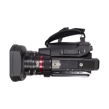 Panasonic CX20 Professional Compact 4K Camcorder with XLR Inputs & IP Connectivity - International Model + Transcend 128GB SDXC/SDHC 300S Memory Card + Full Size DSLR Gadget Bag + VidPro 1"Pr Shotgun Microphone Kit + Professional Cleaning Kit