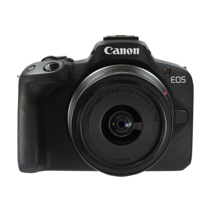 Canon EOS R50 Mirrorless Camera with 18-45mm Lens (Black) Refurbished