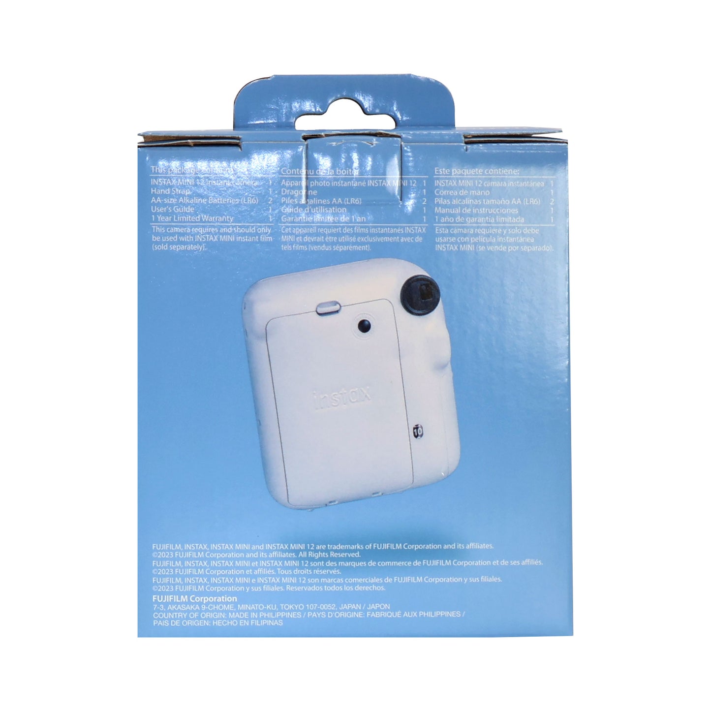 FUJIFILM INSTAX MINI 12 Instant Film Camera (Clay White) + Complete Accessory Kit for Fujifilm Instax Mini 8/9/11/12 – Camera Case, Photo Album, Frames, Stickers & Lens Filters (White) + 3x Fujifilm 2x10 Film Mini Instax Film Pack