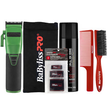 BaByliss Pro FX870 GI BOOST+ Influencer Collection Patty Cuts Cordless Clipper - Green Barber Essential Bundle