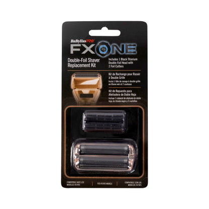 BaByliss Pro FXONE Foil Cutter Replacement + Clipper Grips 3pk + Spray Barber Set Pro