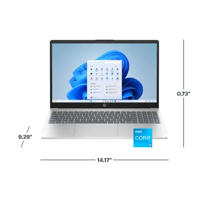 HP 15.6" Laptop - Intel Core i3 N305 2023 - 8GB Memory, 128GB UFS (Natural Silver)