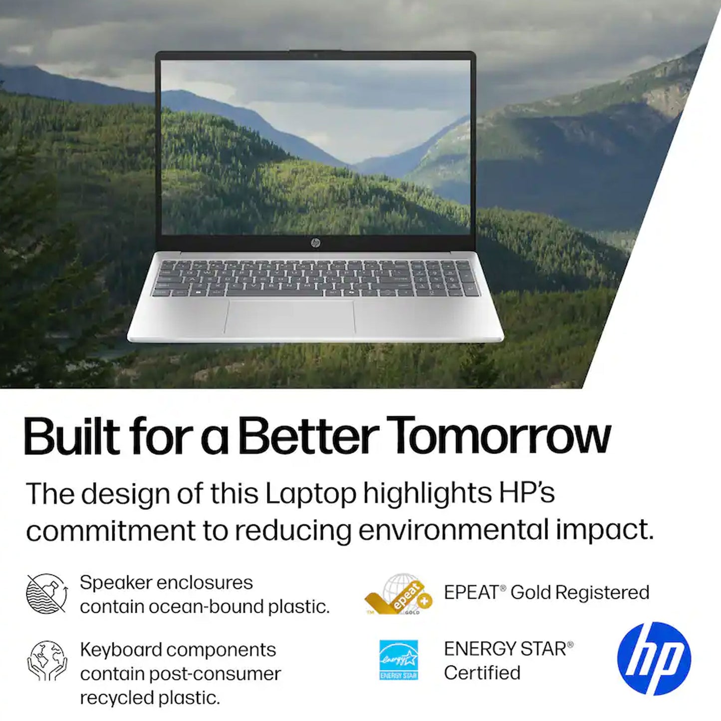 HP 15.6" Laptop - Intel Core i3 N305 2023 - 8GB Memory, 128GB UFS (Natural Silver)