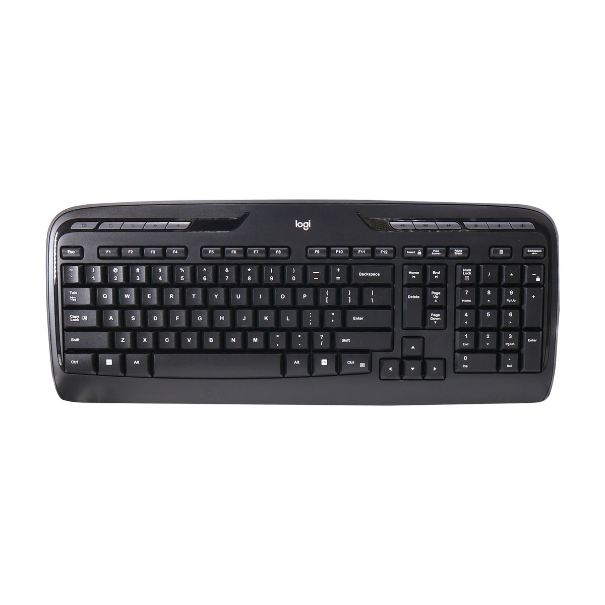 10x Logitech MK320 Full-size Wireless Membrane Keyboard and Mouse Bundle for PC - Black
