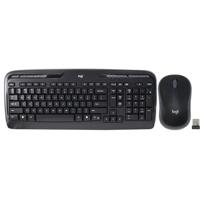 3x Logitech MK320 Full-size Wireless Membrane Keyboard and Mouse Bundle for PC - Black