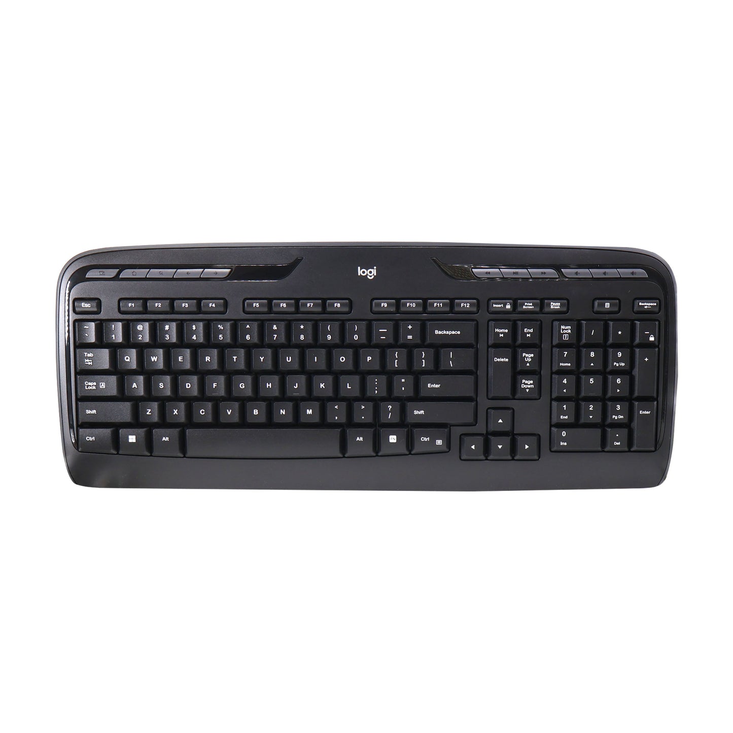 3x Logitech MK320 Full-size Wireless Membrane Keyboard and Mouse Bundle for PC - Black