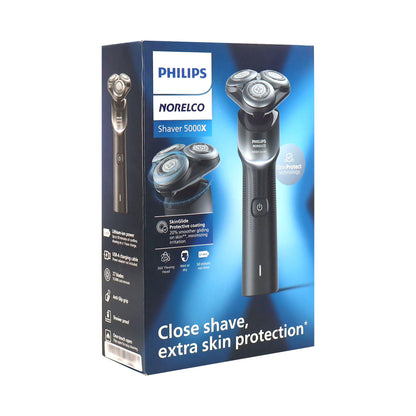 Philips Norelco 5000X Rechargeable Wet & Dry Shaver X5004/84 with 2x Philips Norelco Ultimate Comfort Nose Trimmer 1000 Battery Powered NT1605/60