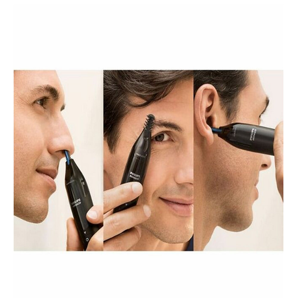 Philips Norelco 5000X Rechargeable Wet & Dry Shaver X5004/84 with 2x Philips Norelco Ultimate Comfort Nose Trimmer 1000 Battery Powered NT1605/60