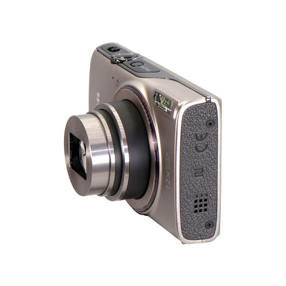 Canon PowerShot ELPH 360 HS A Digital Camera (Silver) with 64GB microSDXC Card Basic Camera Bundle