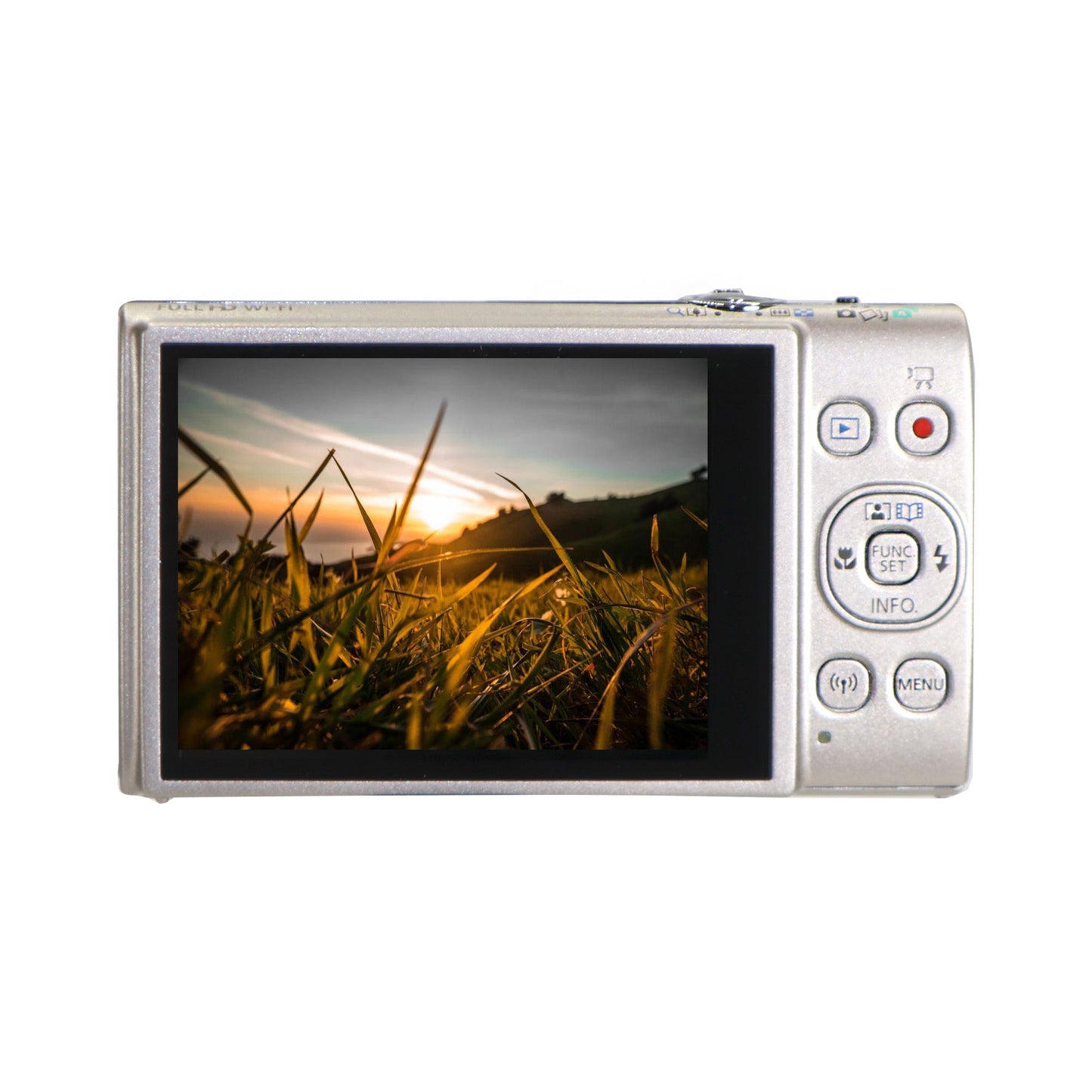 Canon PowerShot ELPH 360 HS A Digital Camera (Silver) with 64GB microSDXC Card Basic Camera Bundle