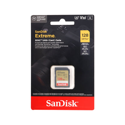 5x Sandisk 128GB Extreme SDXC UHS-I Memory Card