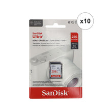 10x Sandisk 256GB Ultra SDXC UHS-I Memory Card - Up to 150MB/s