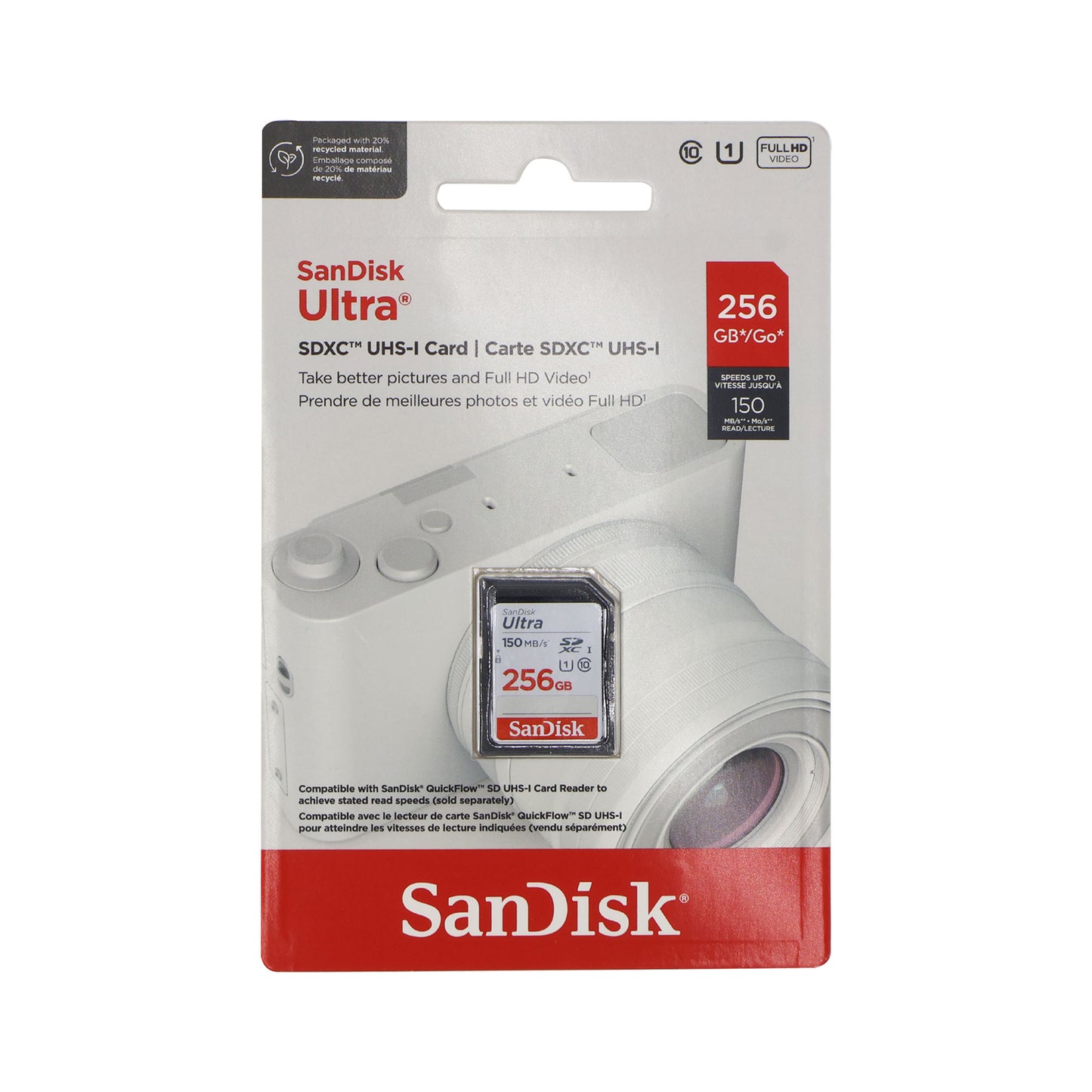 5x Sandisk 256GB Ultra SDXC UHS-I Memory Card - Up to 150MB/s